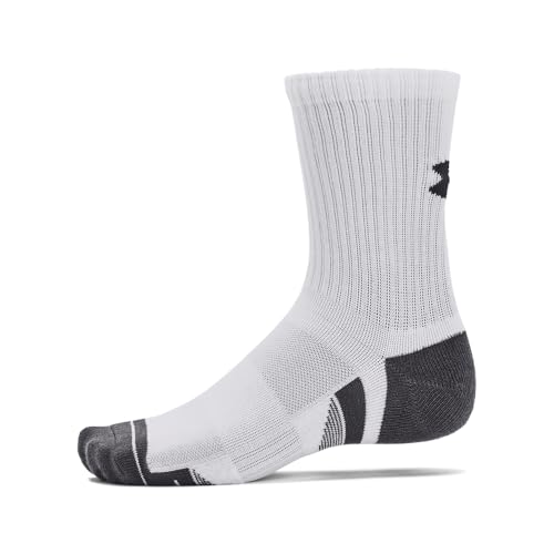 Under Armour Unisex Adult Performance Cotton Mid Socks (3 Pairs)4