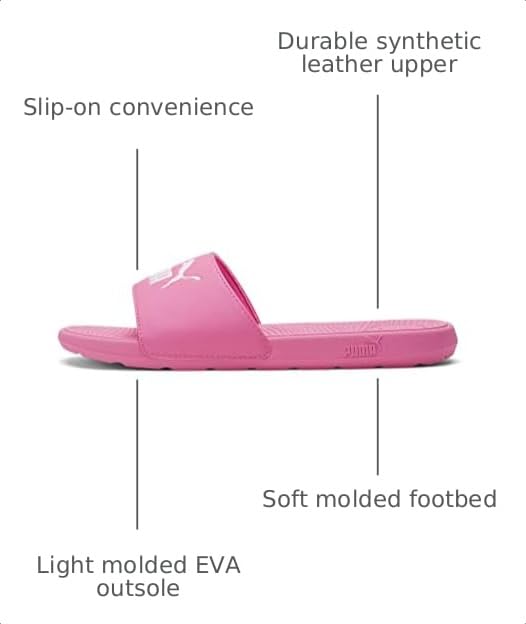 Image of PUMA Women's Cool Cat 2.0 Slide Sandal, KNOCKOUT PINK White, 8