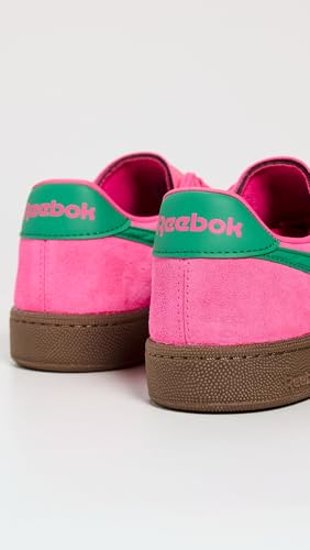 Reebok Reebok Women's Club C Grounds UK Sneakers, Atomicpink/Upgradegreen/Gum, 6 Medium US