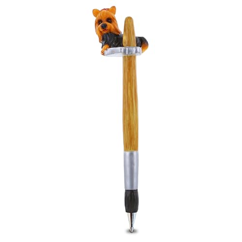 Planet Pens Dog Novelty Pen - Cute, Fun and Unique Kid and Adult Office Supplies Ballpoint Pen, Colorful Dog Writing Instrument for School and Office - Yorkie