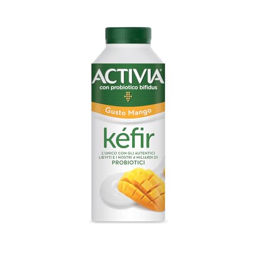 ACTIVIA Kefir Gusto Mango Da Bere Con Probiotico Bifidus E Ricco Di Fermenti Vivi, 320 g