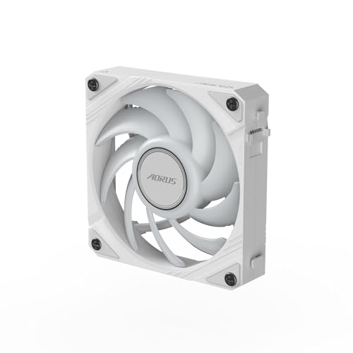 Image of AORUS EZ Chain Fan 120 ICE, 120mm Hydro Dynamic Bearing ARGB Computer Case Fan (Pack of 2)