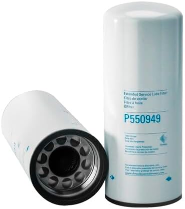 Donaldson P550949 Engine Oil Filter 11.69 In., Full Flow Type, Spin On Style, Synthetic Media Type