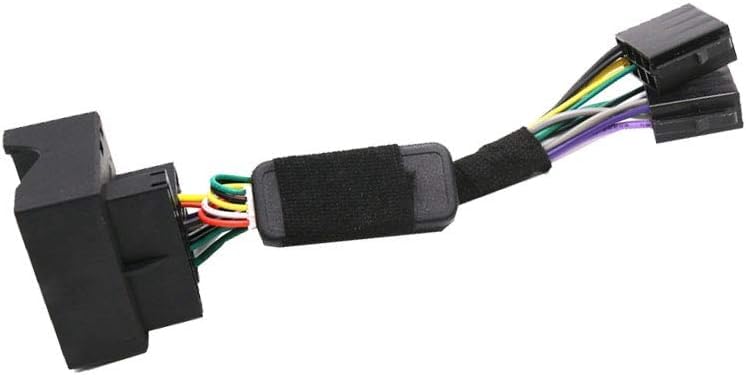 SCUMAXCON Car Adapter ISO to PQ Converter, Auxiliary Cable, Copper/PVC, Vehicle Audio