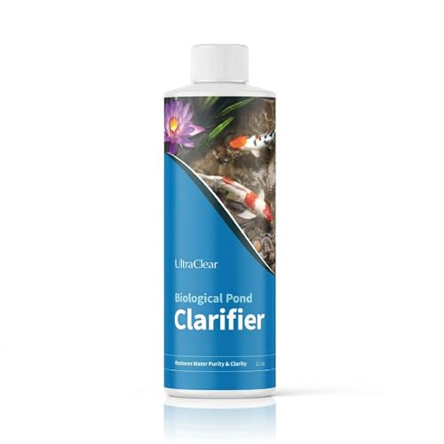 Image of Pond Clarifier for Outdoor Ponds - Treats up to 30,000 Gallons - Concentrated Live Beneficial Bacteria - Clears Cloudy Pond Water - Safe for Fish, Plants, Pets and People