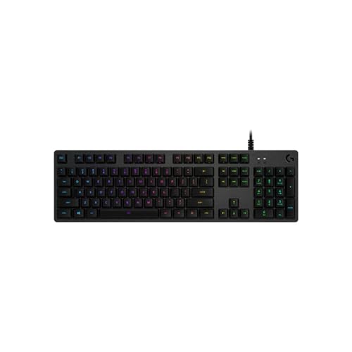 Logitech G 512 mechanisch gamingtoetsenbord, RGB LIGHTSYNC, verlichte toetsen, bruin GX touchscreen, aluminiumlegering, aanpasbare F-toetsen, USB-stap, QWERTY PT-lay-out, kolen/zwart - Afbeelding 5