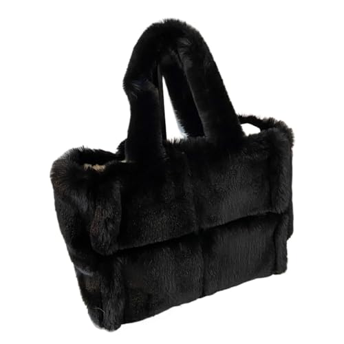 Sac en peluche grand format et sac à main chaud d'hiver pour femme