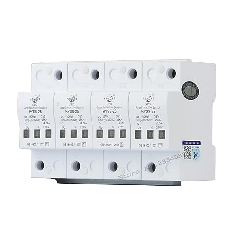 Protector contra sobretensiones 385V con capacidad de 25KA de 4 polos
