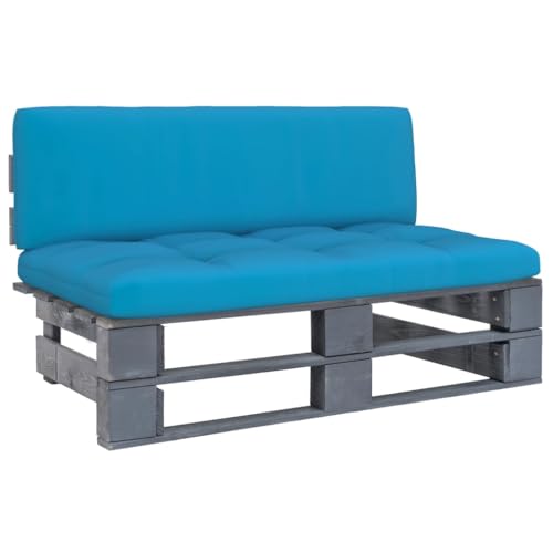 LIANGDONFC Sofa Jardin、Sofa paraOtomana de jardín de palets Madera de pino impregnada grisÈ il luogo perfetto per divertirsi con la famiglia e gli amici!