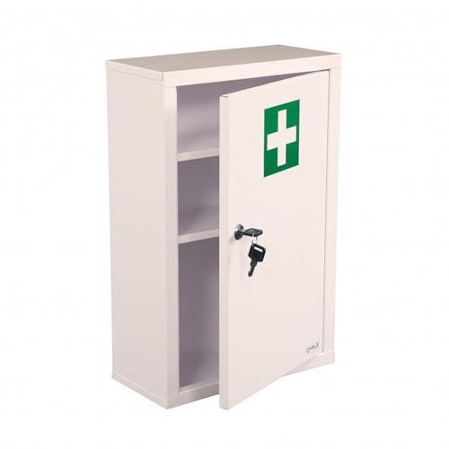 Oypla - Oypla Wall Mounted Metal First Aid Medicine Medical Cabinet Locker