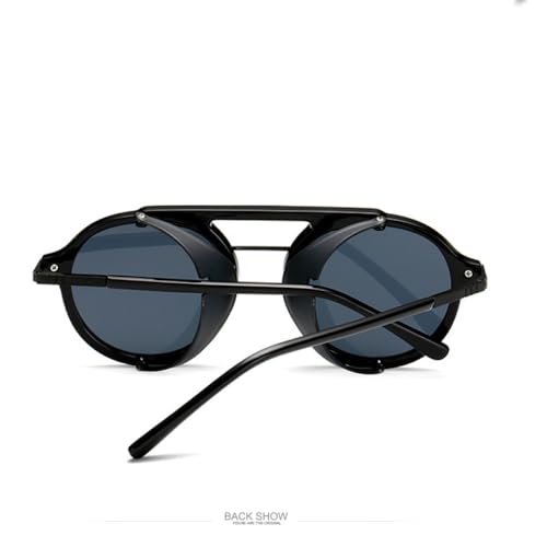 Lunettes de soleil steampunk vintage aux finitions métalliques soignées - 2