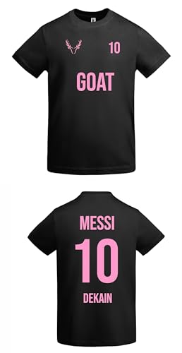Dekain Brand Camiseta Goat Messi Honra A Los Mejores Deportistas Camiseta Negra Serigrafiada En Rosa L Dekain Brand Camiseta Goat Messi Honra A Los Mejores Deportistas Camiseta Negra Serigrafiada En Rosa L