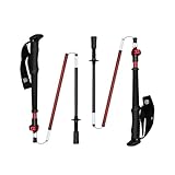 WindQuester Ultralight Carbon Fiber Trekking Poles – 198g Adjustable Folding Hiking Poles for Backpacking (110–130cm), Thru-Hiking, Trail Running – Strider Z Compact Collapsible Hiking Pole