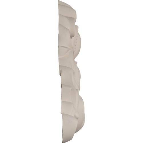 Ekena Millwork Onl32X09X01Le 32 1/4-Inch W X 8 7/8-Inch H X 1 5/8-Inch P Legacy Center Onlay,Factory Primed #TOP2