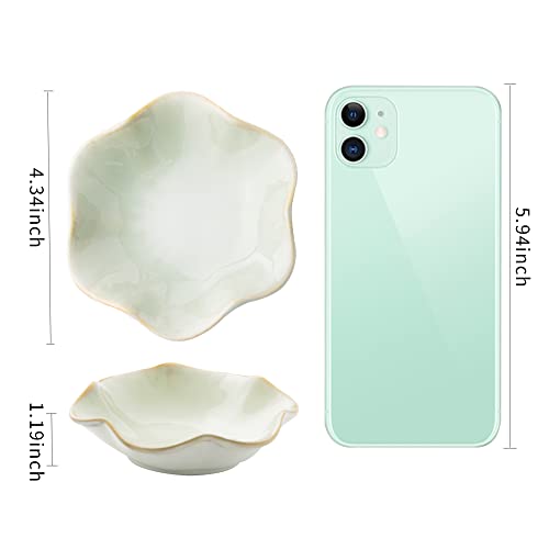 Jewelry Dish Tray, Ring Dish, Ceramic Trinket Tray, Key Bowl, Decorative Plate, for Friends Sisters Daughter Mother(Light Green) - Image 7