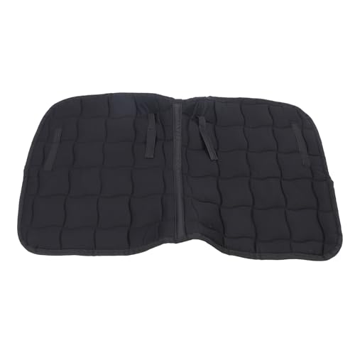 MMABEUTF Mantilla para Silla de Montar, para Caballos, Equipo de Equitación Profesional, para Entrenamiento de Salto, Transpirable, cómoda, Tela para Silla de Montar, Duradera, (Negro)