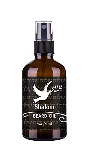 Groovy's Shalom Beard Oil. Revitalizing, moisturizes and softens your hair. 2 oz./60ml Argan, Jojoba. Bay rum, Lavender, Amber, Clove & Vanilla oils