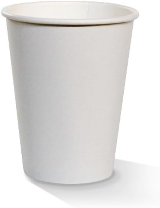 Vivo Packaging 12oz Disposable White Single Wall Takeaway Coffee Cups ...