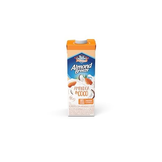 Almond Breeze, Alimento com Amêndoas e Coco, Rico em Vitamina E e Cálcio - 1l