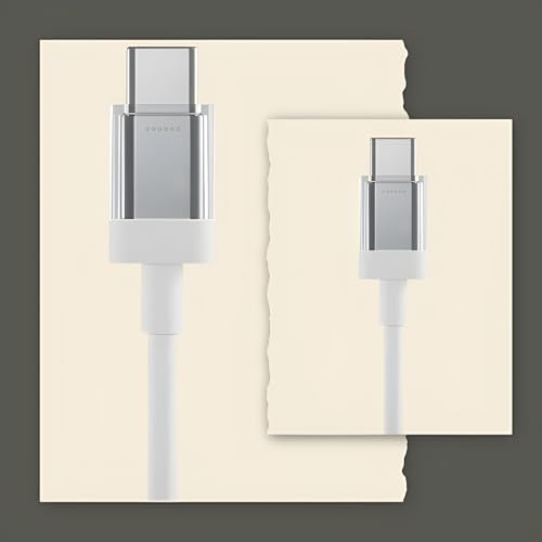Image of Nothing Original 65W Type-C to C Fast Charging Cable Compatible with Nothing Phone 3A /3A Pro /2A Plus /2a /Cmf Phone 2 Pro /S25 Edge /Cmf /Bud /Laptops & Type C Devices Sync Data Transfer Speed Cable, White