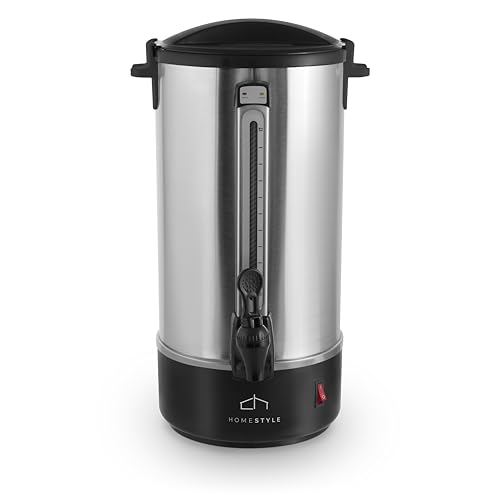 Catálogo de Cafetera 40 Tazas Top 5. 39 Homestyle Cafetera Percoladora de Acero Inoxidable Capacidad de 10L para 50 Tazas 120v con Medidor De Agua