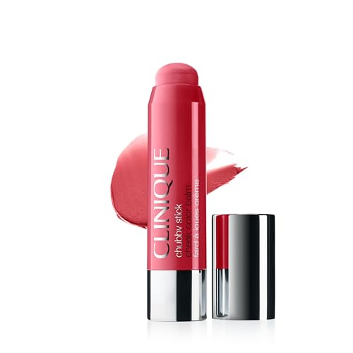 Clinique Chubby Cream Blush Stick Cheek Colour Balm | Blush For Cheeks | Long Lasting + Buildable | Create A Healthy Looking Glow | Perfect For Travel Grandest Guava