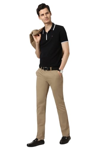 Image of Peter England Men's Skinny Fit Mid Rise Premium Casual Trouser Chinos