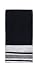 Avanti Linens Geneva Fingertip Towel, Black/Silver