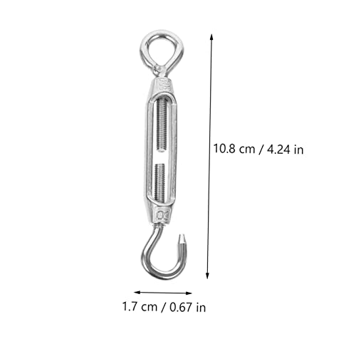 Kit de cuerda de acero ULTECHNOVO 1 set con tensor para cable aislado para uso exterior miniatura 2