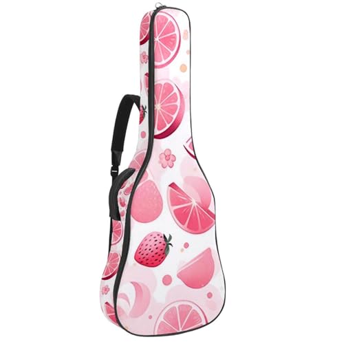 Sac pour guitare étanche à motif fruits pour cours et déplacements