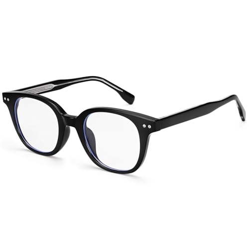 Image of Dollger Blue Light Blocking Glasses For Woman Men Thick Frame Square Computer BlueLight Glasses Clear Lens Non-Prescription