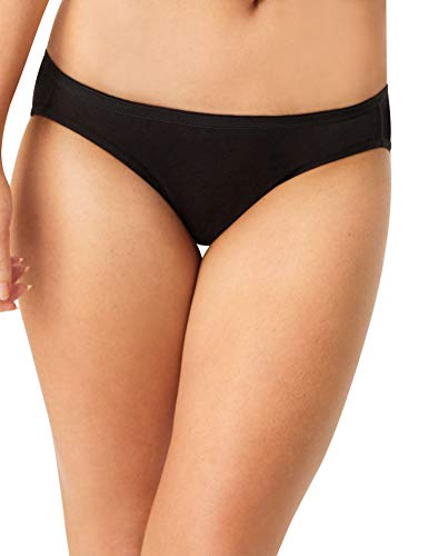 Hanes Women's Cotton Bikini Panties Multi-Packs, 10 Pack-Black, 8 #TOP1