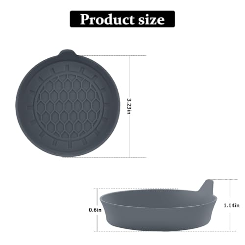Osilly 4PCS Portavasos de Silicona Gris Antideslizante miniatura 2