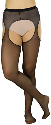 Image of ToBeInStyle Women's Suspender Pantyhose