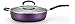 T-fal 2100094337 Color Luxe Hard Titanium Nonstick Thermo-Spot Saute Pan Cookware, 5 quart, Purple