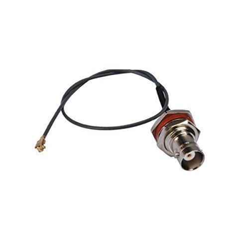 Pc-case 0.5ft Rf Electrical Wire Coaxial Cable Connector Ipx / U.fl to Bnc Female Bulkhead O-ring Straight Assembly Pigtail Extension 1.13mm 15cm Copper Conductor for Instrument and Computer Networking