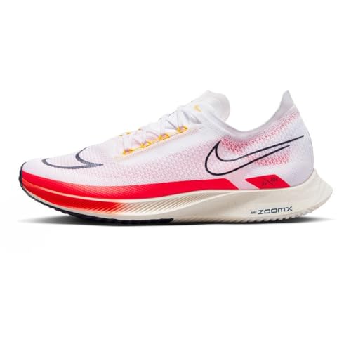 NIKE Streakfly - Zapatillas de correr para hombre, White Bright Crimson Sail Obsidian, 48.5 EU