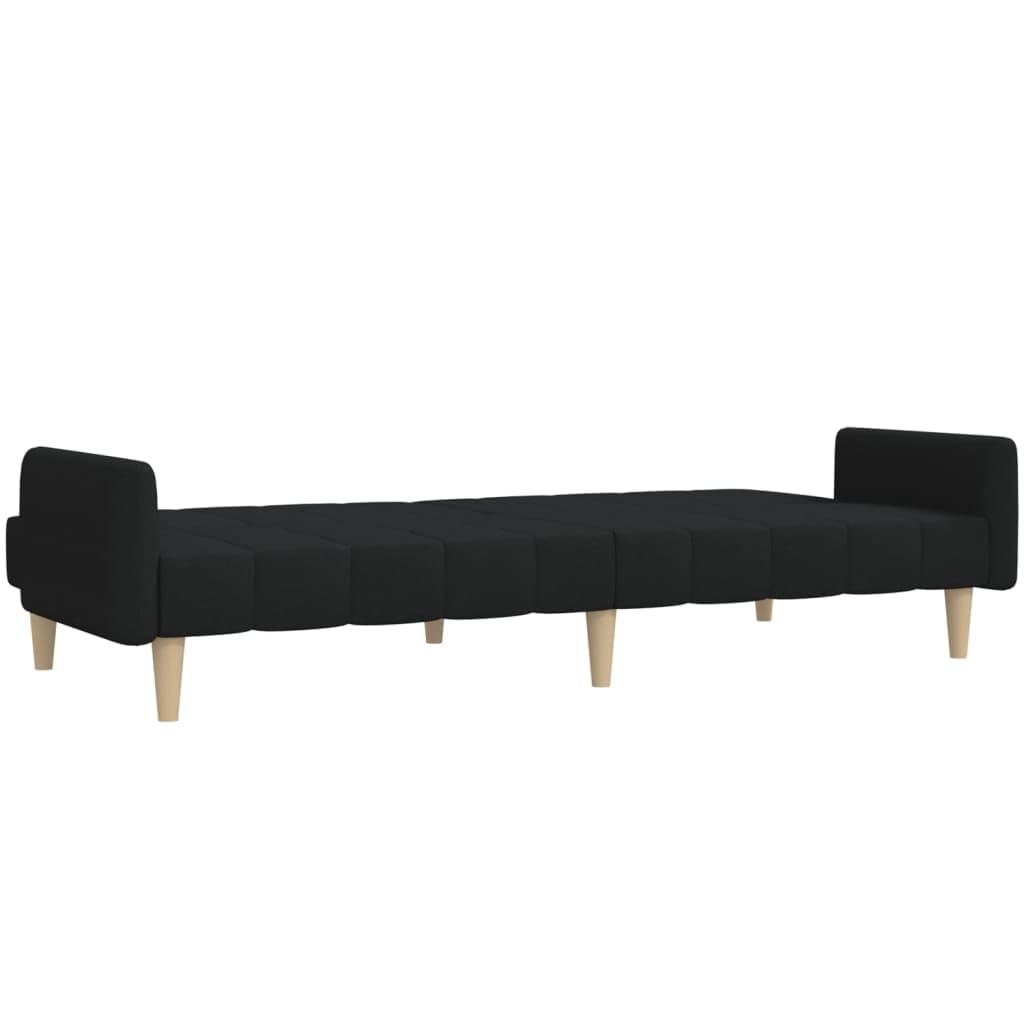 sofás de Dos plazas,Sofa 120 cm,Sofa Cama Dos plazas,Sofá Cama de 2 plazas Tela negroAdecuado para salón, Dormitorio