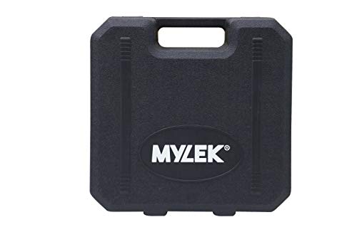 MYLEK 21 V Akku-Bohrmaschine, Elektro-Schraubendreher, Kombi-Set zum Selbermachen, 2 Geschwindigkeiten, Lithium-Ionen-Akku, LED-Licht, Tragetasche und 29-teilige Zubehör-Bits – Bild 6