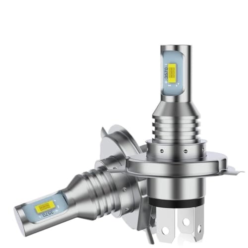 Bombillas LED H4 para viajar seguro con luz antiniebla amarilla de 4300K