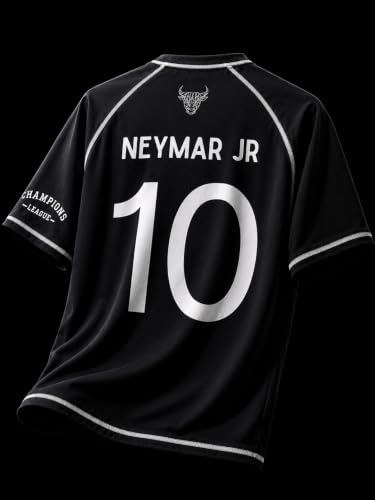 Image of Boys Football Players Jersey T-Shirt | Looper Polyester Sports Wear | Half Sleeve Round Neck Casual for Men