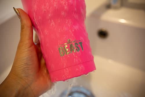 Image of Greens Steel Beast 20oz Tumbler Insulated Stainless Steel Coffee Cup with Lid, 2 Straws, Brush & Gift Box (20 oz, Cup Cake Pink)