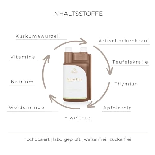 Alpurial Senior Plus – Ergänzungsfuttermittel für ältere Pferde – mit Vitaminen, Kräutern & Spurenelementen – für die tägliche Ration im Alter – vom Tierarzt entwickelt
