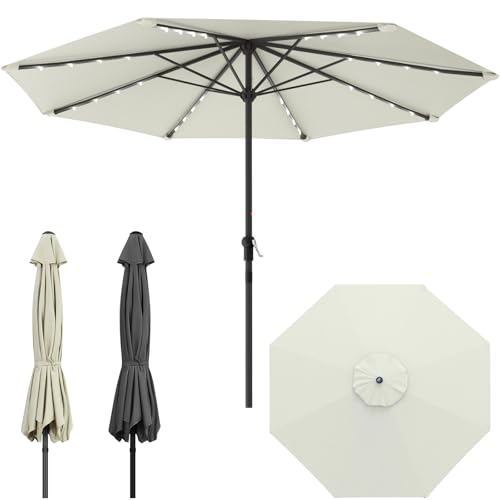 Parasol de jardin extérieur pour piscine et festivals Huracan anthracite