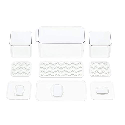 Blitzlabs Refrigerator Storage Containers Fridge Produce Saver, Stackable Freezer Organizer Keeper Drawers Bins Baskets With Lids And Removable Drain Tray For Veggie, Berry, Fruits - 6 Set #TOP6