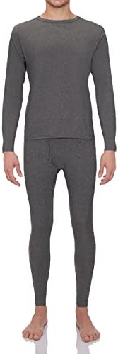 Rocky Thermal Underwear for Men Heavyweight Midweight Long Johns Base Layer Shirt and Pants Set Fleece