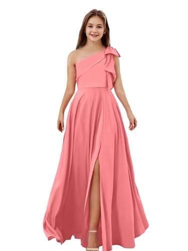 Junior Bridesmaid Dress Flower Girl Dresses Satin Wedding A Line