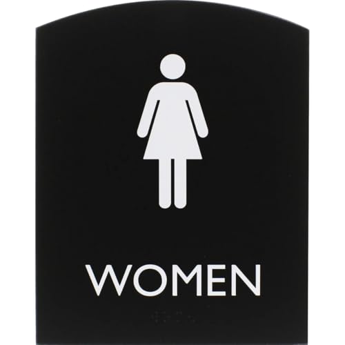 Panneau de toilettes Lorell LLR02674 signalisation pour bureau et restaurant