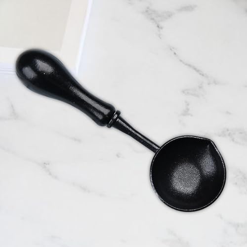 Cuchara de aleación con mango de madera PPPHTUO de diseño elegante 4