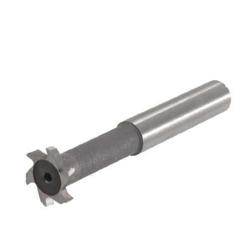 uxcell 20mmx3mm 6 Flute HSS-AL T Slot End Mill Milling Cutter